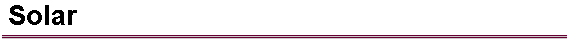 Solar 